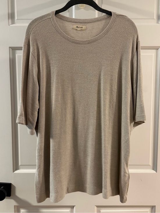 Madewell Tops - Madewell Short-Sleeve Crew Tee in Light Taupe